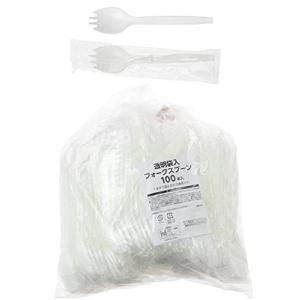 ストリックスデザイン 先割れスプーン 日本製 100本 白 ホワイト 16cm 個包装 使い捨て カトラリー プラスチック 業務用 フォークスプ