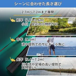 のべ竿 軽量 コンパクト 渓流竿 2本 セット...の詳細画像4
