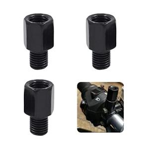 Doyime ミラーアダプターセット  バイク ミラー 変換アダプター M10 ミラー アダプター 正ネジアダプター *2 逆ネジ