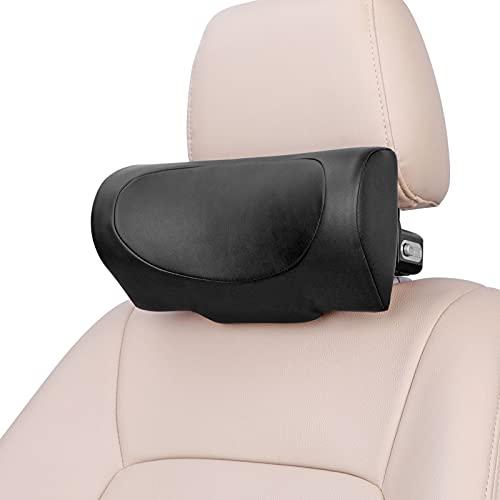 CANLER ヘッドレスト ネックパッド 調節可能 車用首枕 運転席 旅行 頚椎サポート 車クッショ...