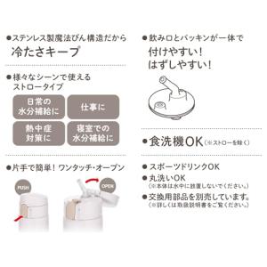 サーモス 水筒 真空断熱ストローボトル 510...の詳細画像2