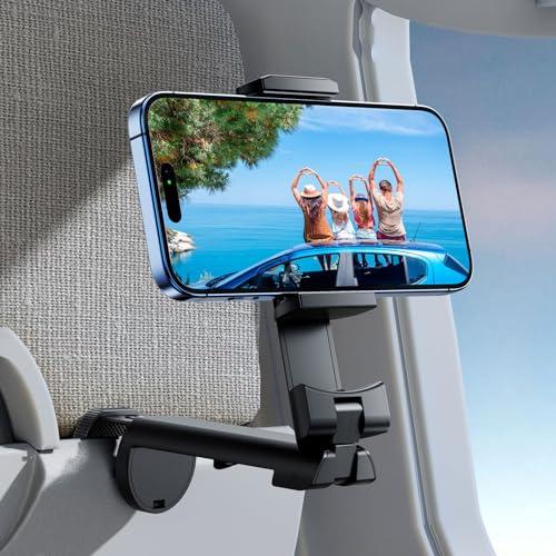 nedea 飛行機 スマホスタンド、携帯スタンド 新幹線、旅行に必要な携帯電話スタンド、360度回転...