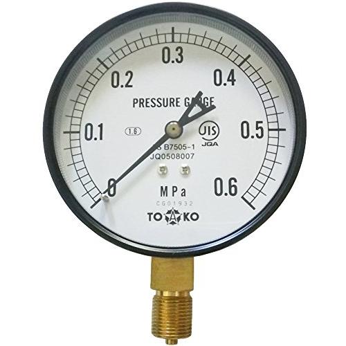 TOKO 圧力計 径100 0.6MPa AE-ATG3/8100×0.6MPa