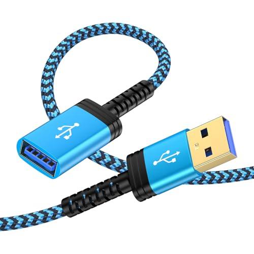 Viviber usb 延長ケーブル 1.8M usb延長 高速データ転送 usbケーブル 延長 金...