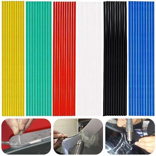 プラスチック溶接棒 カラー溶接棒 6色 60本セット 自動車バンパー補修 PP/PVC/ABS 溶接...