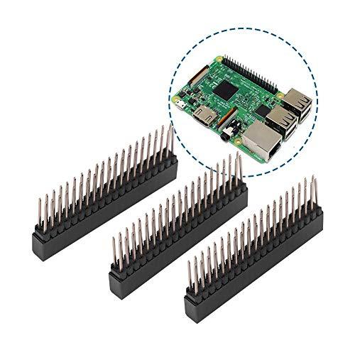 メスピンヘッダー 2x20 ピン 2.54mmピンピッチ コネクタ ソケット for Raspber...