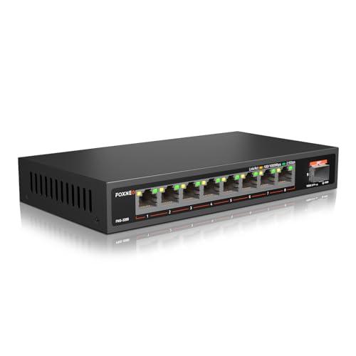 FOXNEO 2.5gbps スイッチングハブ 9ポート（8x2.5G RJ45と1x10G SFP...