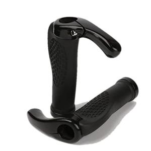 Beatus エンドバー付き ハンドル グリップ マウンテンバイク 自転車 人間工学 左右セット ゴム製グリップ