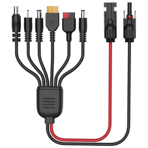 BIUTEFOR 2M 6 in 1 コネクタ ソーラー充電ケーブル MC4 コネクタ Anders...