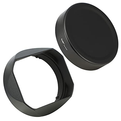 Haoge バヨネットスクエアメタルレンズフードシェード キャップ付き Sony FE 24mm F...