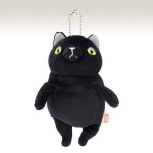 もちねこ ぬいぐるみ クロ mini ボールチェーン付き