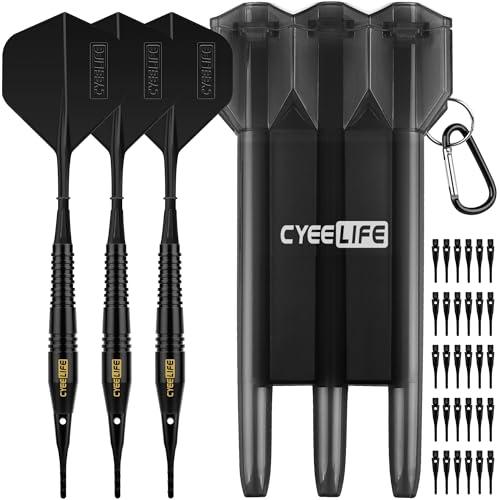 CyeeLife 16g 純銅のソフトチップダーツセッ Soft tip DartsBlack