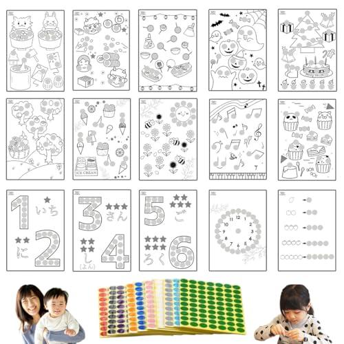 遊んで学べる知育シール HapiChil モンテッソーリ台紙 30種類セット 保育士監修 知育 シー...