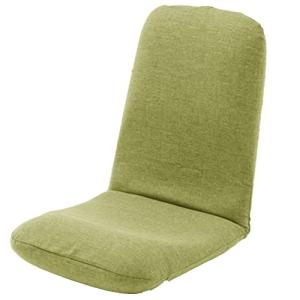 セルタン 座椅子 高反発 和楽チェア Lサイズ タスクグリーン 背筋ピン 背部リクライニング 日本製 A453a-583GRN