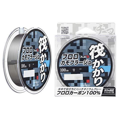 ヤマトヨテグスYAMATOYO フロロカーボンライン フロロカモフラージュ筏かかり 100m 2号 ...