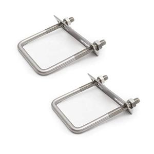 Bilaida スクエアUボルト M8 内幅100mm 304ステンレス鋼