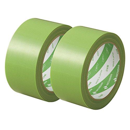 ニチバン 養生テープ フィルムクロス テープ 2巻 幅50mm×25m巻 18450-2P 緑