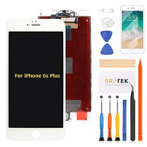 SRJTEK For iPhone 6S Plus 5.5インチ用 液晶パネル 修理交換用 フロントパネル タッチパネル 修理工具セット付き 3