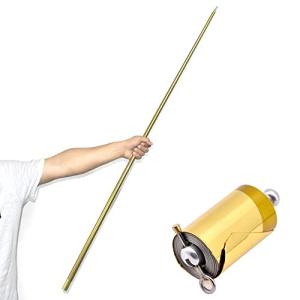 Doo-wops 手品グッズ110cm アピアリングケーン 金属製 伸縮棒 伸びる棒 マジック ステッキ 舞台マジック道具 (金色)｜luxspei