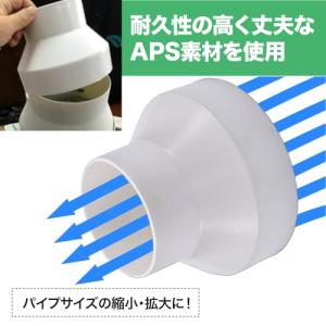 TKY 換気パイプ継手 難燃 軽量 ホワイト ...の詳細画像3