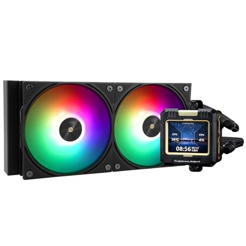 Thermalright FW 240ブラックARGB CPUウォータークーラー、2000RPMの2...