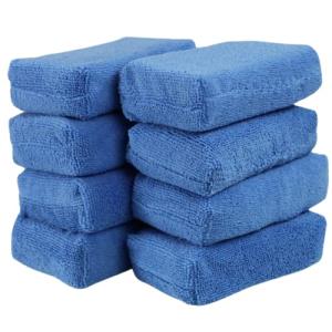 ANAMO 洗車 スポンジ マイクロファイバー コーティング 傷防止 ワックス 研磨 8個セット