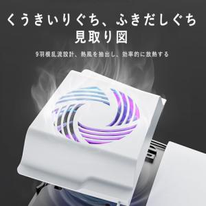 PS5 Slim用冷却ファン新登場-自動温度検...の詳細画像5