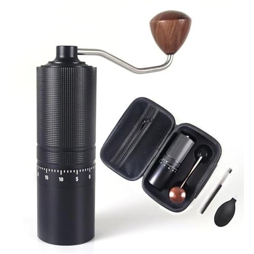 One Bean 手挽きコーヒーミル 無限N2 コーヒーグラインダー 手動式 ハンドミル 七角ステン...