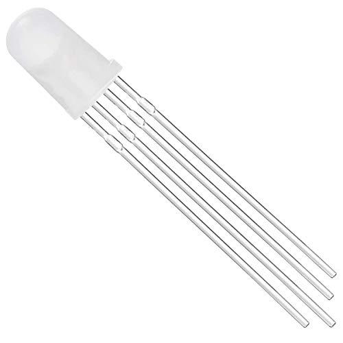 Youmile 100個 5mm LED発光ダイオードコモンカソード4Pin RGBトライカラー（赤...