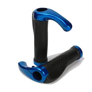 Beatus エンドバー付き ハンドル グリップ マウンテンバイク 自転車 人間工学 左右セット ゴム製グリップ