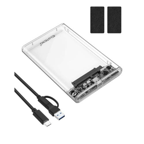 ELUTENG 2.5インチ HDD ケース USB3.1 GEN1 HDD/SSD ケース Typ...