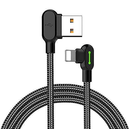Mcdodo L字型ライトニング to USB - A 2.0 1.8mケーブル 両面挿せ 90度曲...