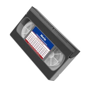 Mwin VHS/VCRプレーヤー用ヘッドクリーナー、再利用可能なビデオヘッドクリーナーテープ、ドライテクノロジー、液体不使用
