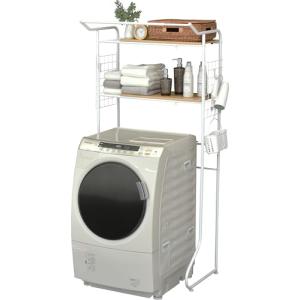 ekans(エカンズ) 棚付きランドリーラック LSH-530W 棚3段タイプ