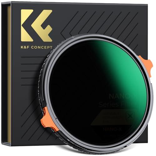 K&amp;F Concept 67mm 可変NDフィルター ND4-64&amp;CPLフィルター 2in1 一枚...