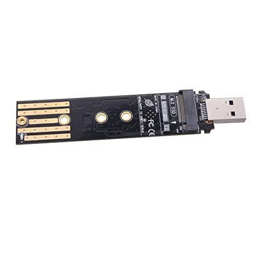 SATA/NVMe M.2 SSD → USB3.1 Type-A 変換 アダプタ 10Gbps 高...