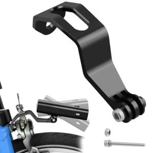 KASELIN 折りたたみバイクライト サイクル用ヘッドライトマウント 調整可能なポータブルサイクルフォークライトホルダー マウントブラケット