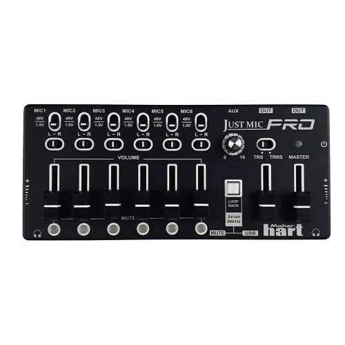 Maker hart Just Mic Proマルチトラックワークステーション/ 6 Mic IN ...
