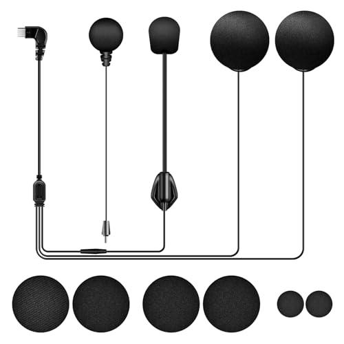 FODSPORTS FX-S バイク インカムに適用 micro-B接続 40ｍｍスピーカーマイク ...