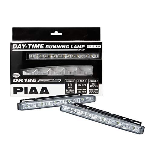PIAA デイタイムランプ LED 薄型タイプ 6000K 130cd/600cd DR185 車検...