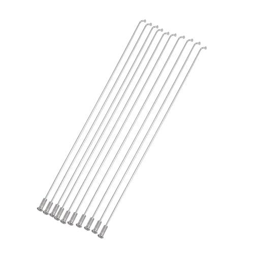 BULLSPANN マウンテンロードバイクスポーク自転車用 26cm シルバートーン 10本