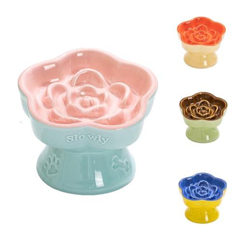 Shysay早食い防止 で 健康管理 ペット フードボウル 脚付きフードボウル 首を守る 猫 小型犬...