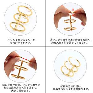 6個入り ルーズリーフバインダーリング ブック...の詳細画像2