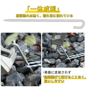 Soomloomステンレスペグ ステーク テン...の詳細画像4