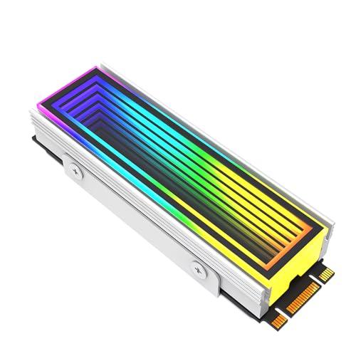 スモールラボM.2 SSD ヒートシンク LED ARGB 5v 3pin インフィニティ―ミラー ...