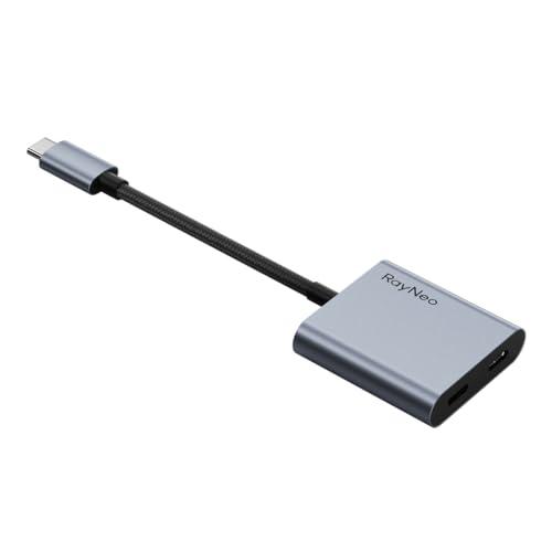 RayNeo USB-C ARグラスアダプター 4K60Hz/100W PD充電対応 Switch/...