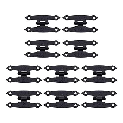 蝶番 アンティーク 兆番 丁番 ドア 扉 木箱用 ヒンジ 固定 金具 金物 クラシック DIY ブラ...