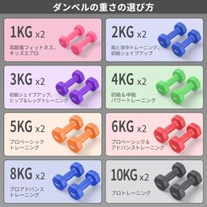MOJEER ダンベル2個セット1kg 2kg...の詳細画像5