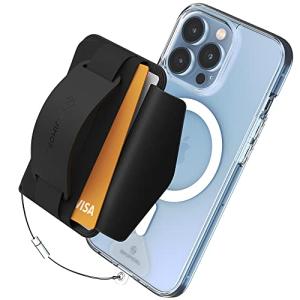 22年改良Sinjimoru Magsafe 対応 カードケース スマホスタンド、滑り止めシリコンパッド追加