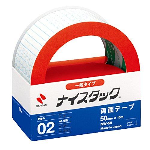 ニチバン 両面テープ ナイスタック 一般 50mm×10m NW-50